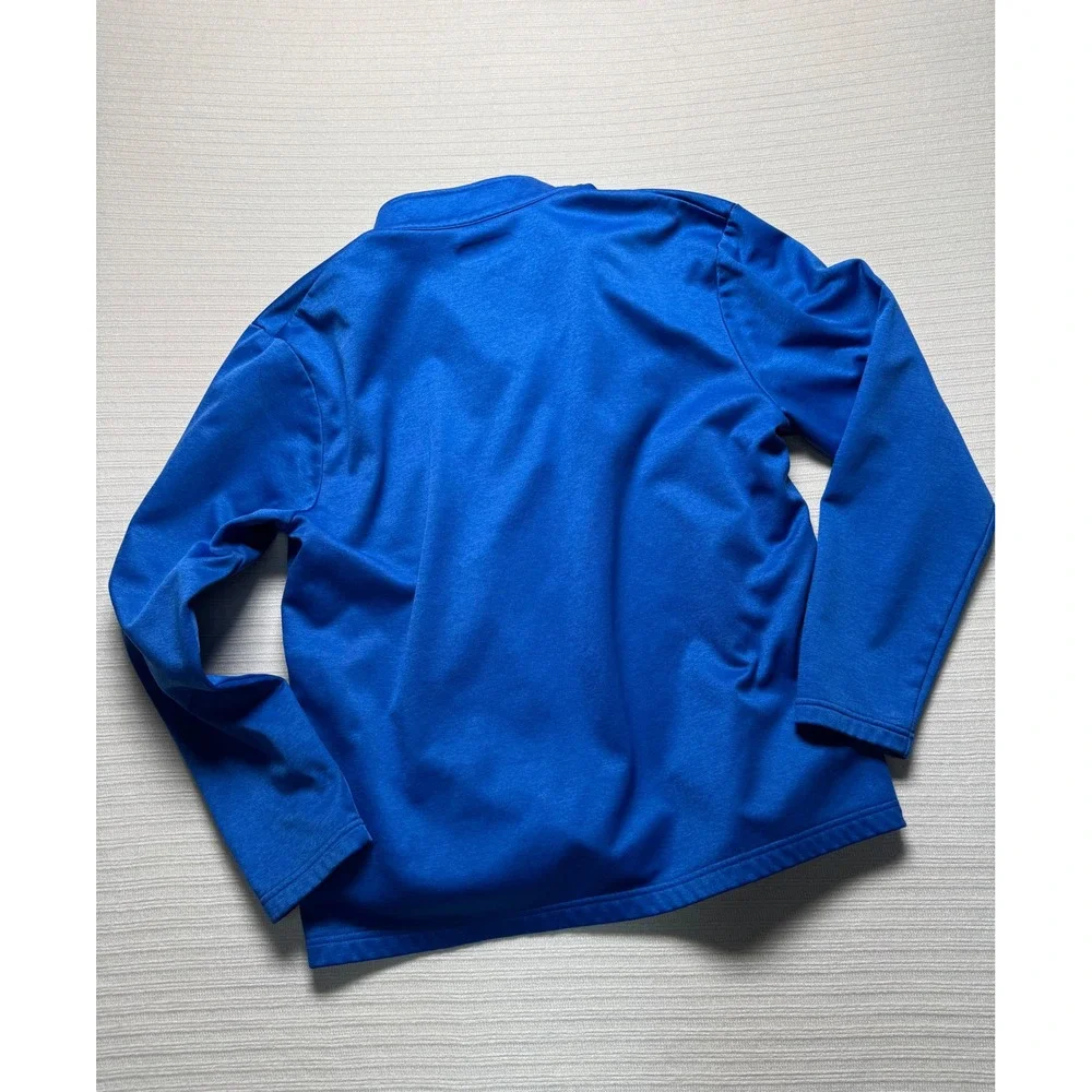 Callaway Mens XL Blue Heather Quarter Zip Fleece Pullover Golf Jacket SA3380
